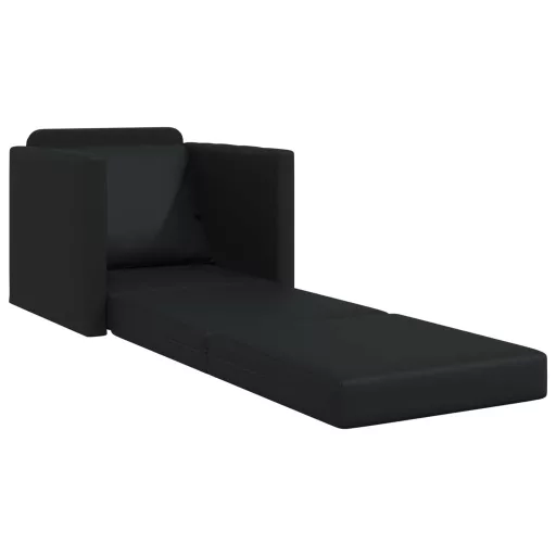 Kanapéágy 60cm Fekete Mübőr