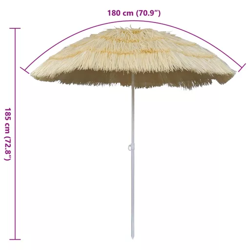 Dönthető napernyő Hawaii stílusban
