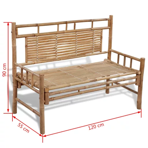 Bambusz kerti pad 120 cm
