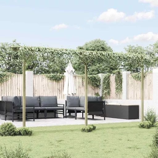 Fa kerti pergola 410 x 40 x 203 cm