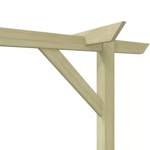 Fa kerti pergola 410 x 40 x 203 cm