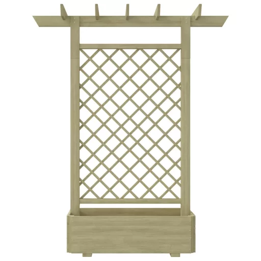 Fa virágtartó pergola 162 x 56 x 204 cm