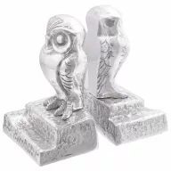 Könyvtámaszok 2 pcs Ezüst 12 x 9 x 19 cm Alumínium