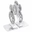 Könyvtámaszok 2 pcs Ezüst 10 x 10 x 22 cm Alumínium