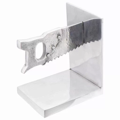 Könyvtámaszok 2 pcs Ezüst 11 x 14 x 17,5 cm Alumínium