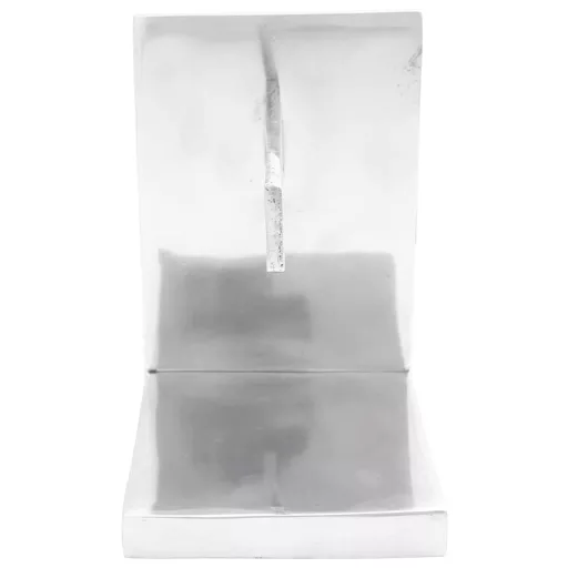 Könyvtámaszok 2 pcs Ezüst 11 x 14 x 17,5 cm Alumínium