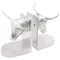 Könyvtámaszok 2 pcs Ezüst 21,5 x 15,5 x 20 cm Alumínium