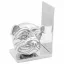 Könyvtámaszok 2 pcs Ezüst 8 x 12 x 16,5 cm Alumínium
