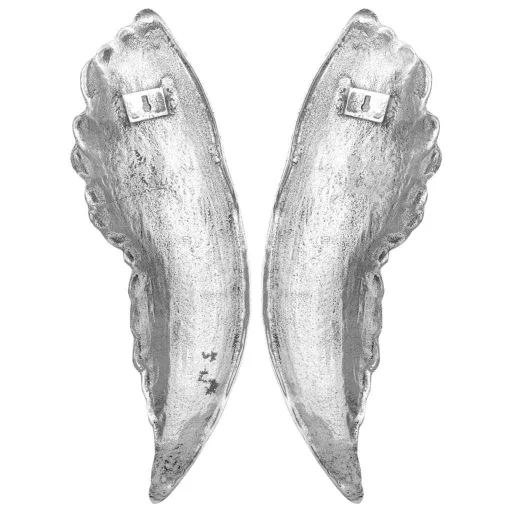 Szárny Szobor 2 pcs Ezüst 31 x 5 x 91 cm Alumínium