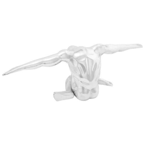 Szobor Ezüst 63 x 20 x 22 cm Alumínium