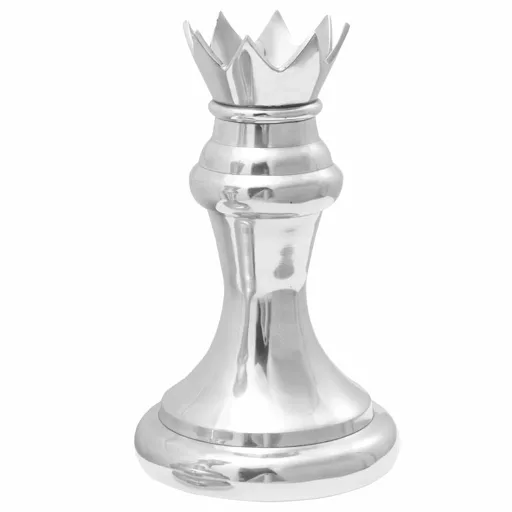 Szobrok 2 pcs Ezüst 17 x 17 x 42 cm Alumínium