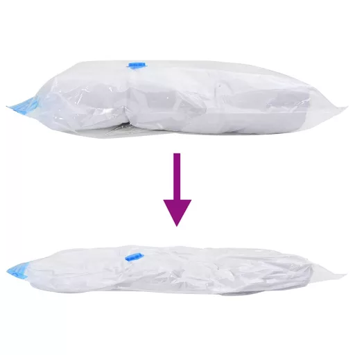 Tárolótáskák Falra szerelhető 5 pcs Átlátszó és Kék 80 x 60 cm
