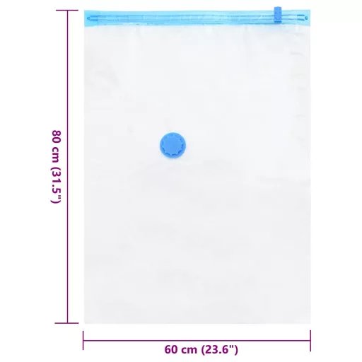 Tárolótáskák Falra szerelhető 5 pcs Átlátszó és Kék 80 x 60 cm