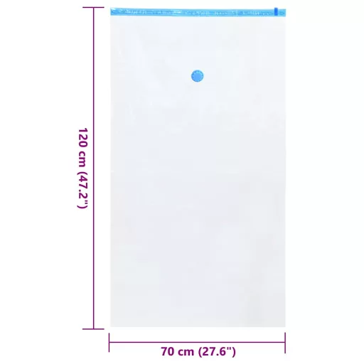 Tárolótáskák Falra szerelhető 5 pcs Átlátszó és Kék 120 x 70 cm