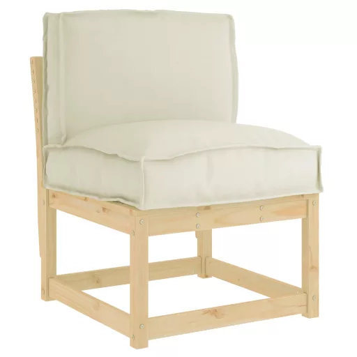 Párna Krém 50 x 40 x 12 cm Oxford Szövet