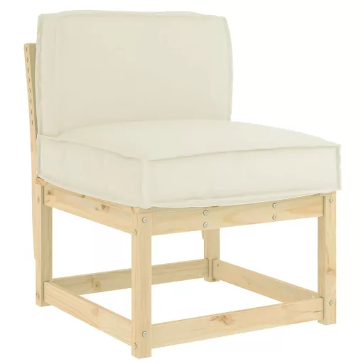 Párna Krém 60 x 40 x 12 cm Oxford Szövet