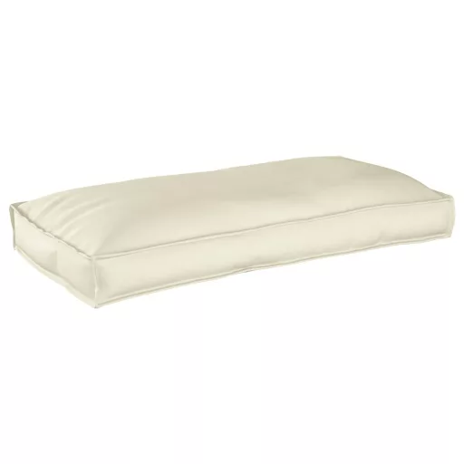 Párna Krém 120 x 60 x 12 cm Oxford Szövet