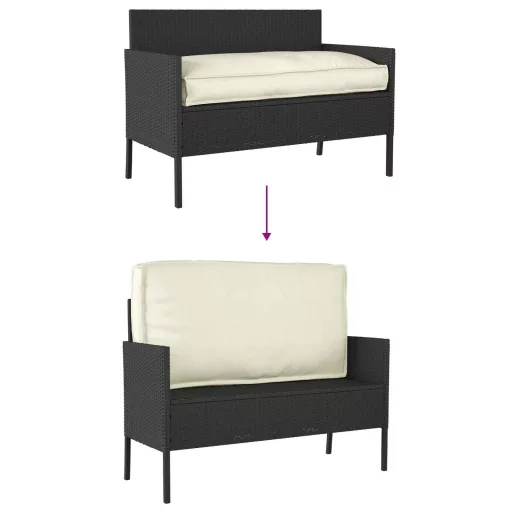 Párna Krém 120 x 60 x 12 cm Oxford Szövet