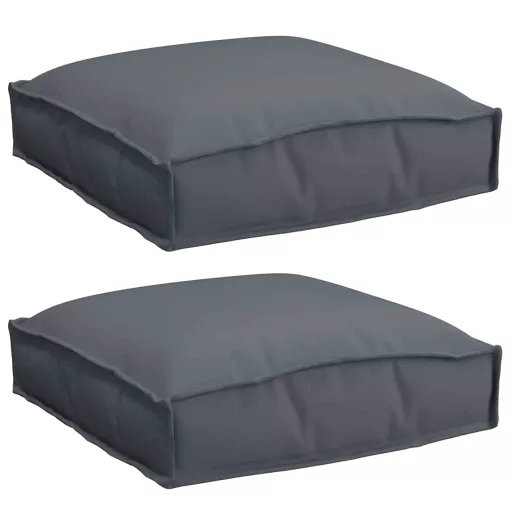 Párna 2 pcs Antracit 40 x 40 x 8 cm Oxford Szövet