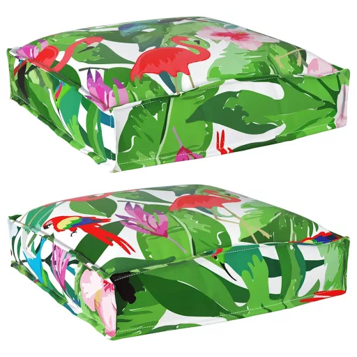 Párna Virágos 2 pcs Sokszínű 40 x 40 x 8 cm Oxford Szövet