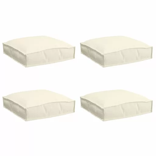 Párna 4 pcs Krém 40 x 40 x 8 cm Oxford Szövet