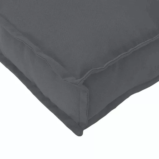 Párna 6 pcs Antracit 40 x 40 x 8 cm Oxford Szövet
