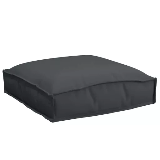 Párna 6 pcs Fekete 40 x 40 x 8 cm Oxford Szövet