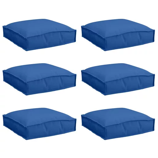 Párna 6 pcs Királykék 40 x 40 x 8 cm Oxford Szövet