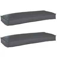 Raklap párna készlet 2 pcs Antracit 100 x 40 x 8 cm