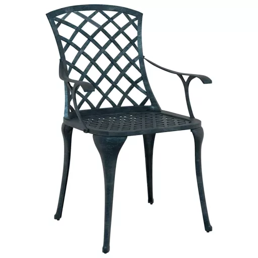 Kerti Szék 4 pcs Zöld 61 x 60,5 x 93 cm Alumínium