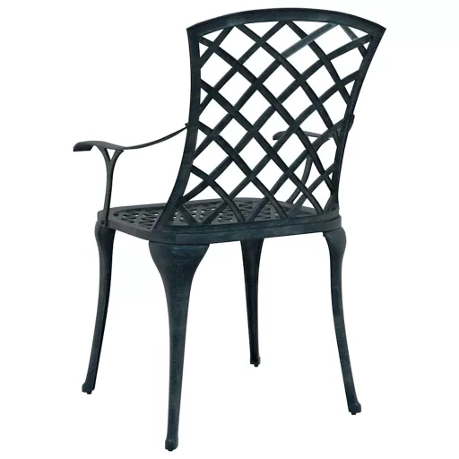 Kerti Szék 4 pcs Zöld 61 x 60,5 x 93 cm Alumínium