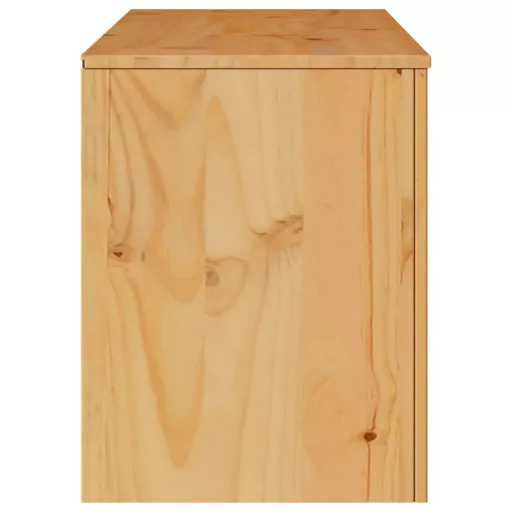 TV szekrény Drammen Tölgy színű 99 x 43 x 55 cm Tömör fenyőfa