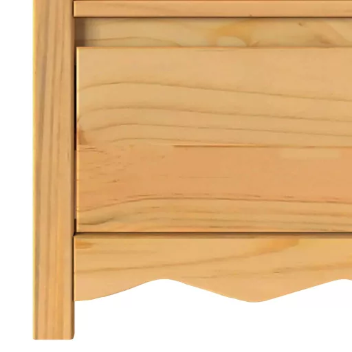 TV szekrény Drammen Tölgy színű 99 x 43 x 55 cm Tömör fenyőfa