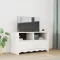 TV szekrény fiókkal Drammen Fehér 99 x 43 x 55 cm Tömör fenyőfa