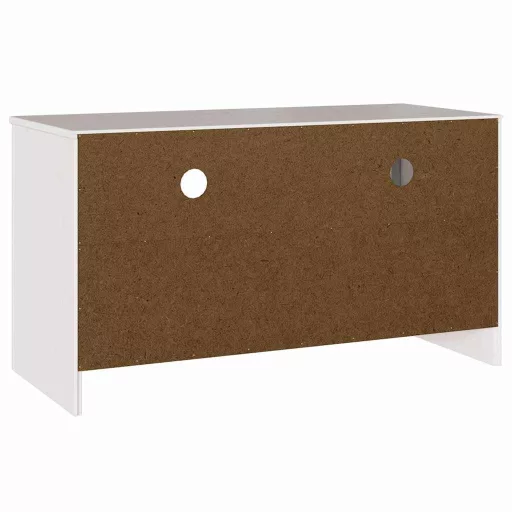 TV szekrény fiókkal Drammen Fehér 99 x 43 x 55 cm Tömör fenyőfa