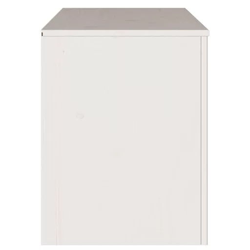 TV szekrény fiókkal Drammen Fehér 99 x 43 x 55 cm Tömör fenyőfa