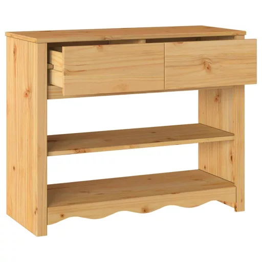 Konzolasztal fiókkal Drammen Tölgy színű 89,5 x 37 x 73 cm