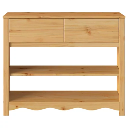 Konzolasztal fiókkal Drammen Tölgy színű 89,5 x 37 x 73 cm