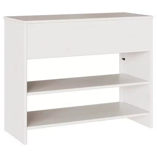 Konzolasztal Drammen Fehér 89,5 x 37 x 73 cm Tömör fenyőfa