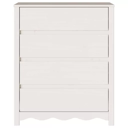 Fiókos szekrény Drammen Fehér 76,5 x 40 x 91 cm Tömör fenyőfa