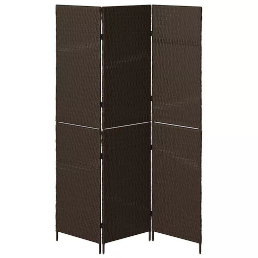 Szobaelválasztó Barna 146 x 180 cm polirattan