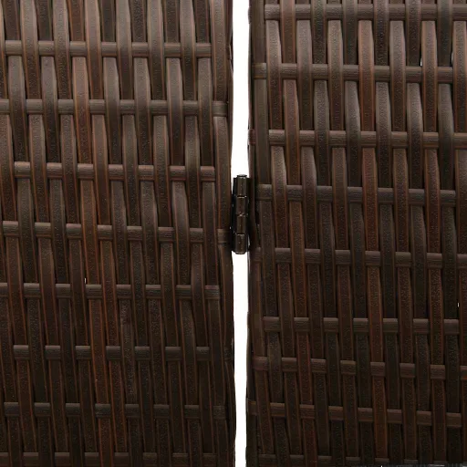 Szobaelválasztó Barna 195 x 180 cm polirattan