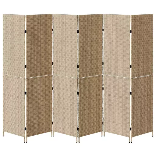 Szobaelválasztó Bézs 292 x 180 cm polirattan