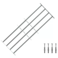 Ablakok biztonsági rács 4 keresztlécsel 3 pcs 930-1740 mm