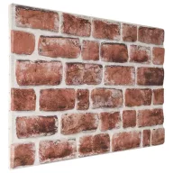   Fali panelek 10 pcs Sötétbarna és fehér 100 x 50 cm EPS Hab
