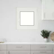 Pinceablak RISOR 50 x 50 cm PVC és Üveg Fehér
