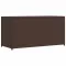 Barna polyrattan kerti tárolóláda 120 x 50 x 60 cm