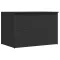 Fekete polyrattan kerti tárolóláda 150 x 100 x 100 cm