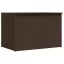 Barna polyrattan kerti tárolóláda 150 x 100 x 100 cm