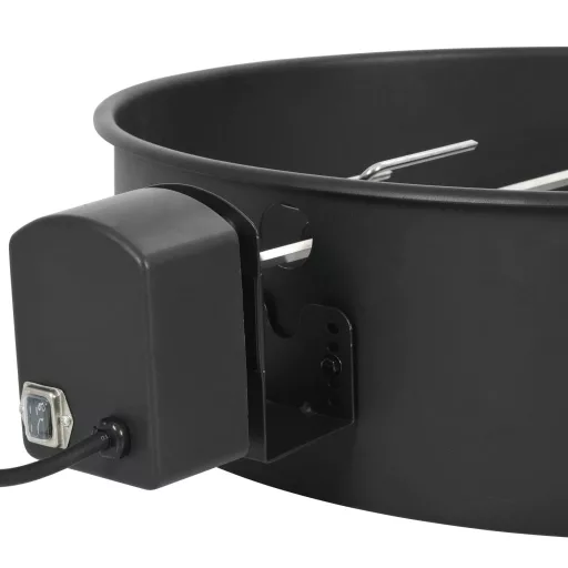 Fekete BBQ grillgyűrű szett 57 cm